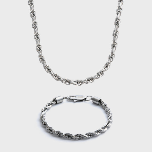 5mm Silver Rope Gift Set