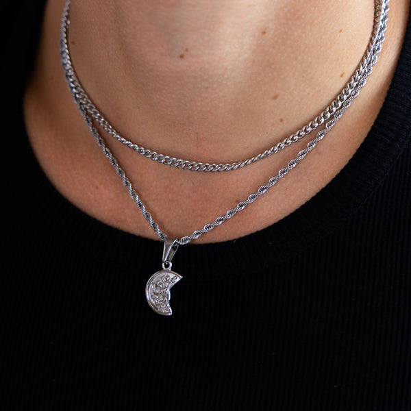 Silver Broken Circle Pendant
