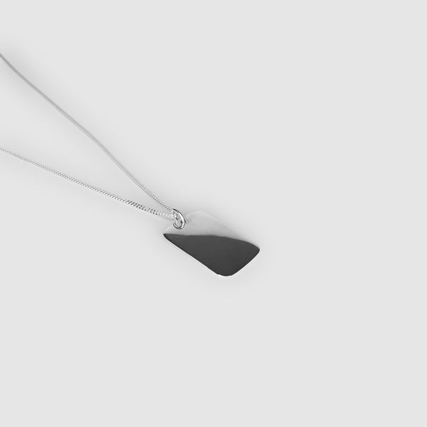 Silver Dog Tag Pendant