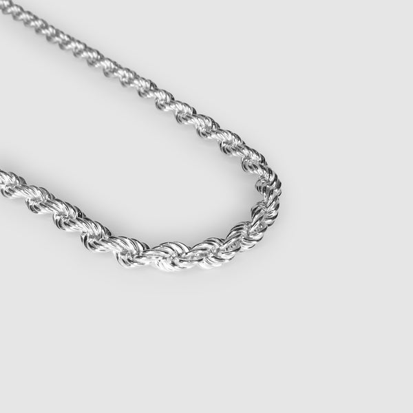 Silver 6.5mm Rope Chain