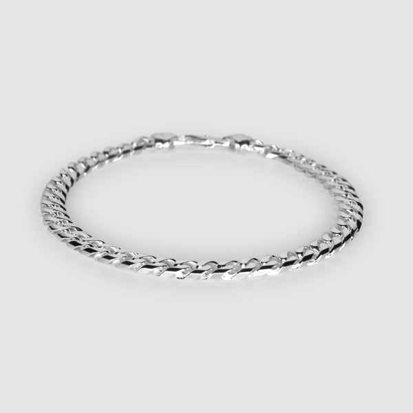 Silver Double Curb Bracelet