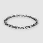 Silver 3.7mm Byzantine Bracelet