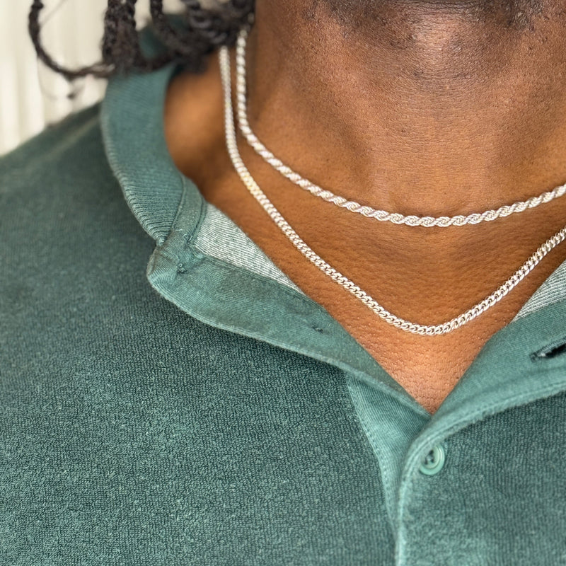 Silver 3.5mm Rope Chain