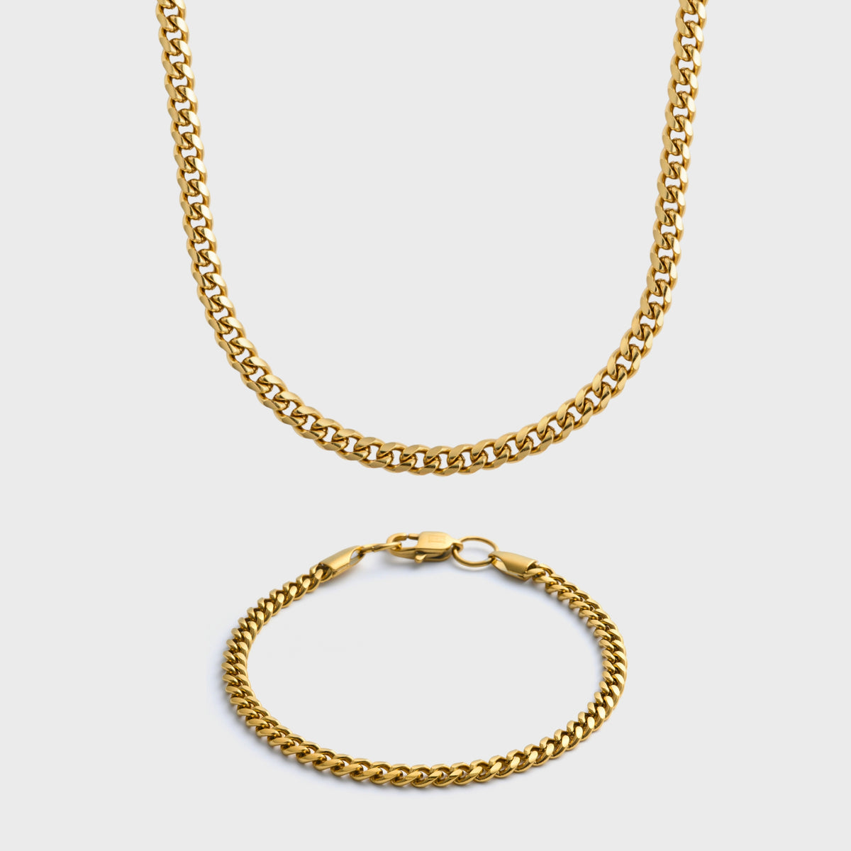 4mm Gold Cuban Gift Set