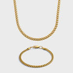 4mm Gold Cuban Gift Set
