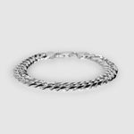 Silver Curb Bracelet