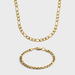 5mm Gold Figaro Gift Set