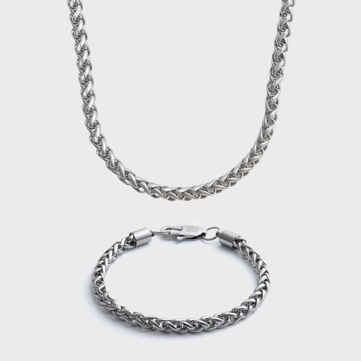 5mm Silver Wheat Gift Set