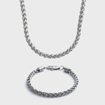5mm Silver Wheat Gift Set