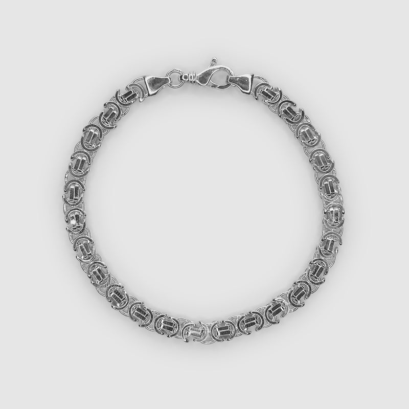 Silver 6mm Byzantine Bracelet