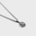 Shown on 4mm Cuban chain, detail