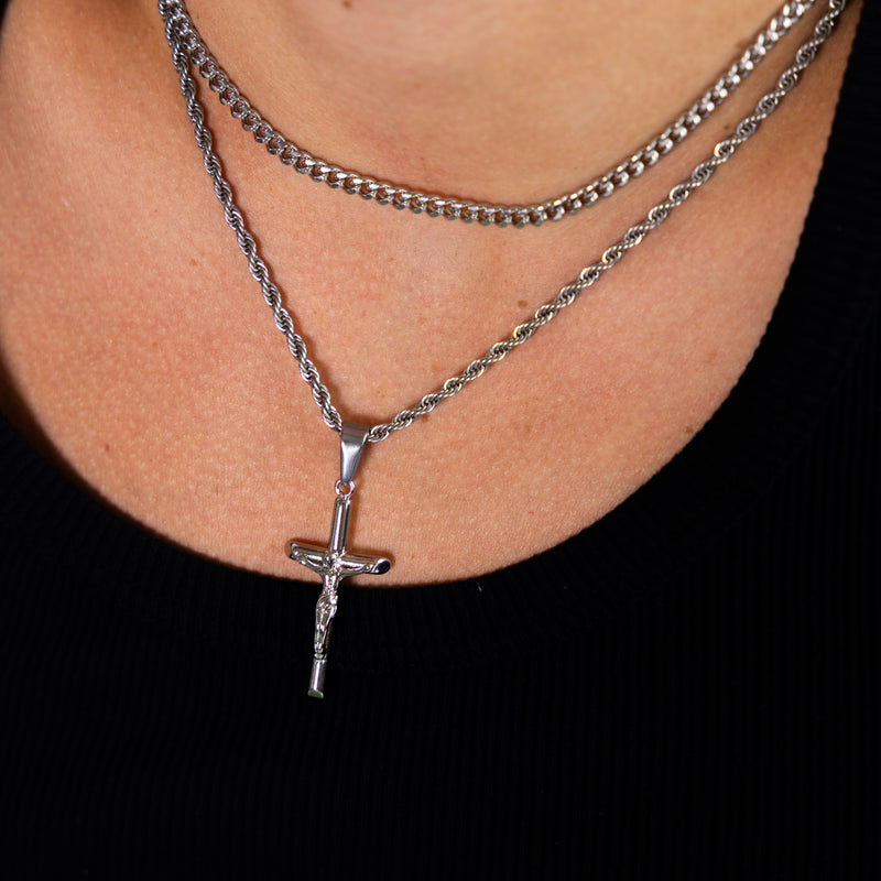 Silver Crucifix Pendant