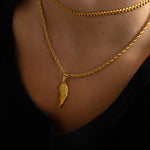 Gold Angel Wing Pendant