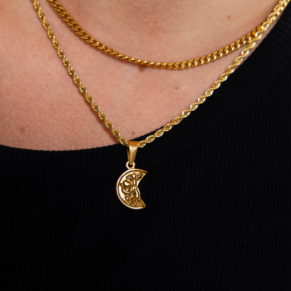 Gold Broken Circle Pendant