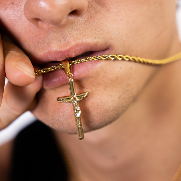 Gold Crucifix Pendant