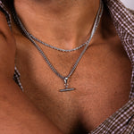 Silver T-Bar Pendant