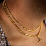 Gold T-Bar Pendant