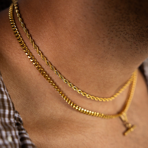 Gold T-Bar Pendant
