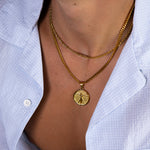 Gold Vitruvian Man Pendant