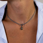 Silver North Star Pendant Rope Chain