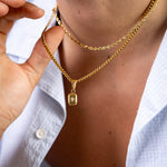 Gold North Star Pendant