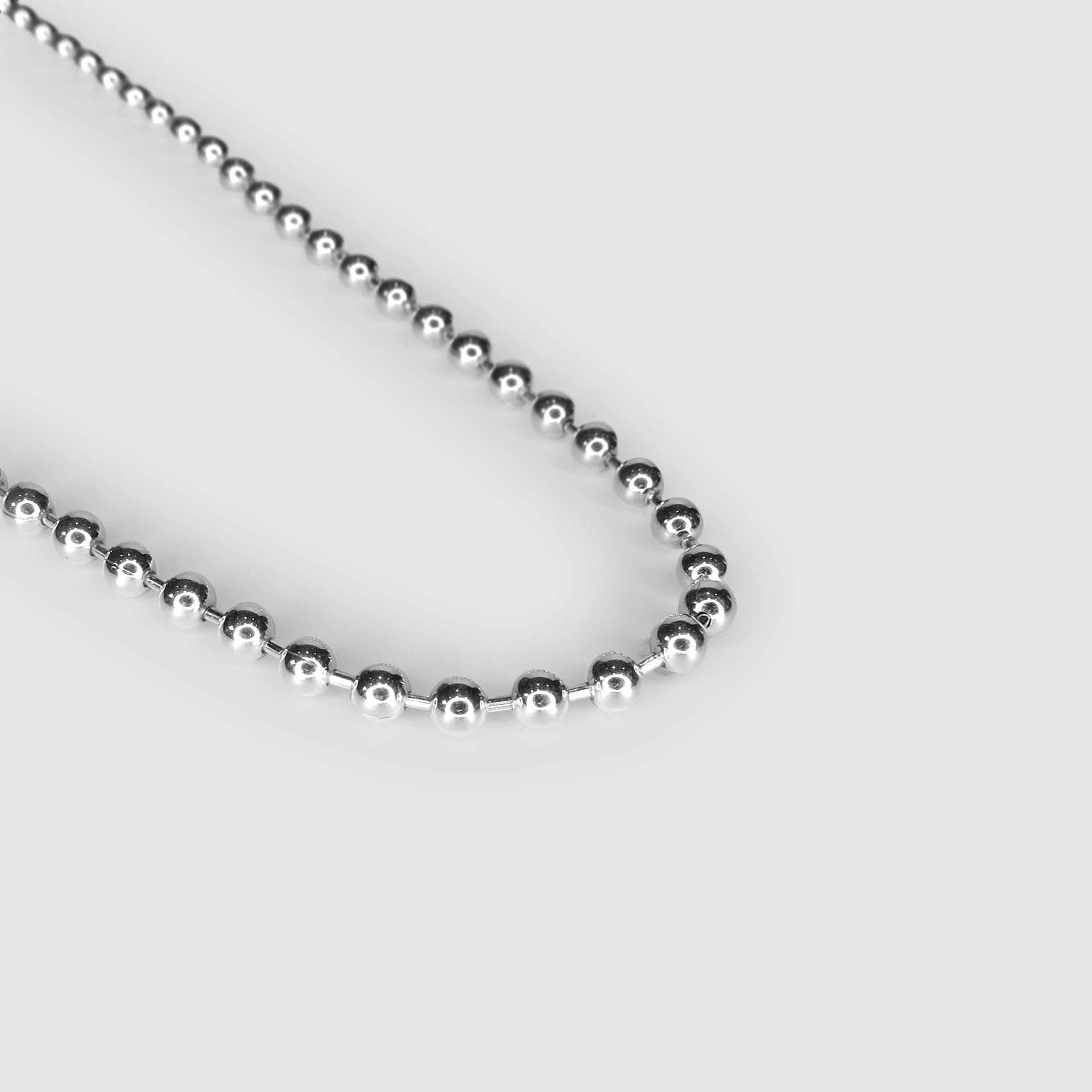 Silver Ball Chain Necklace