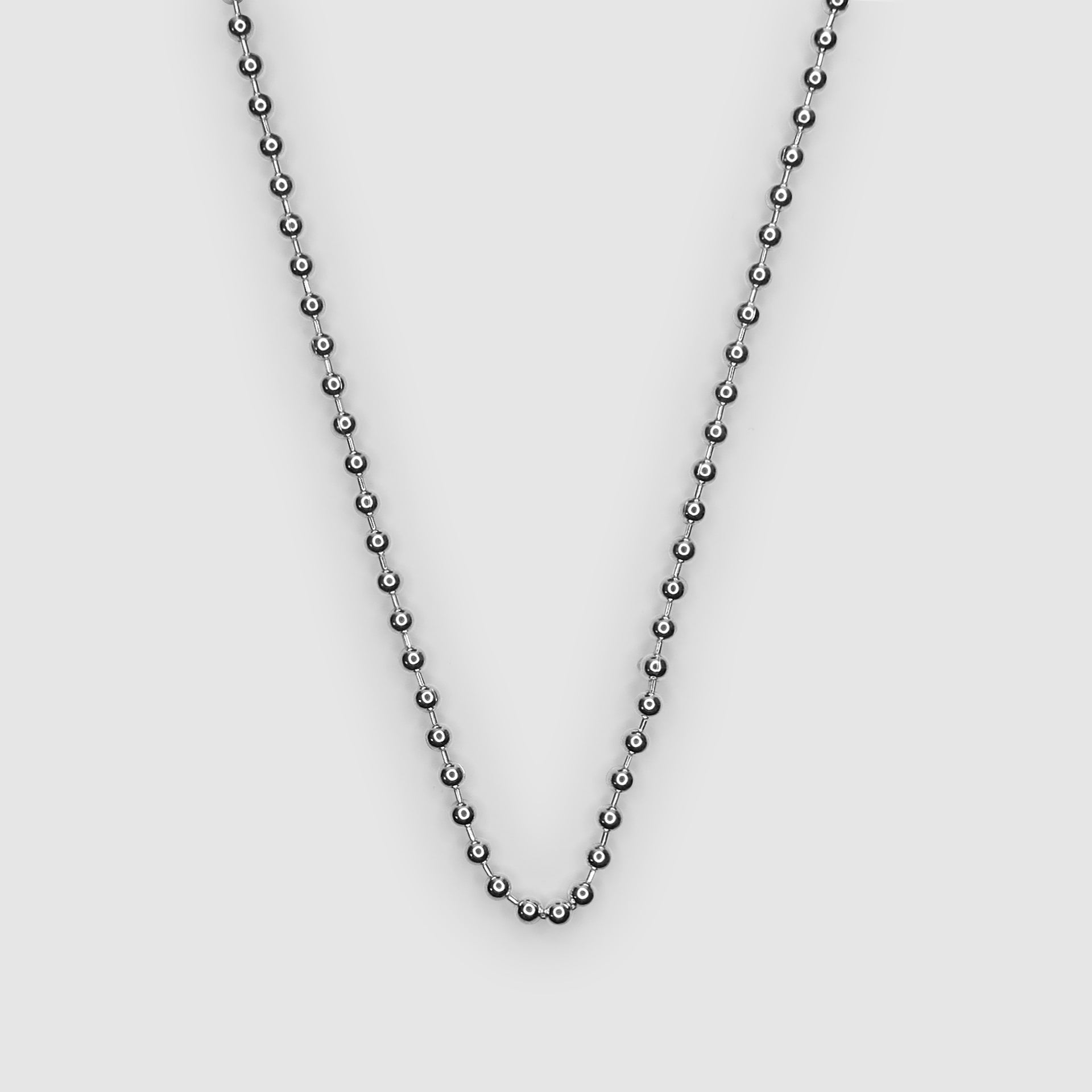 Silver Ball Chain Necklace