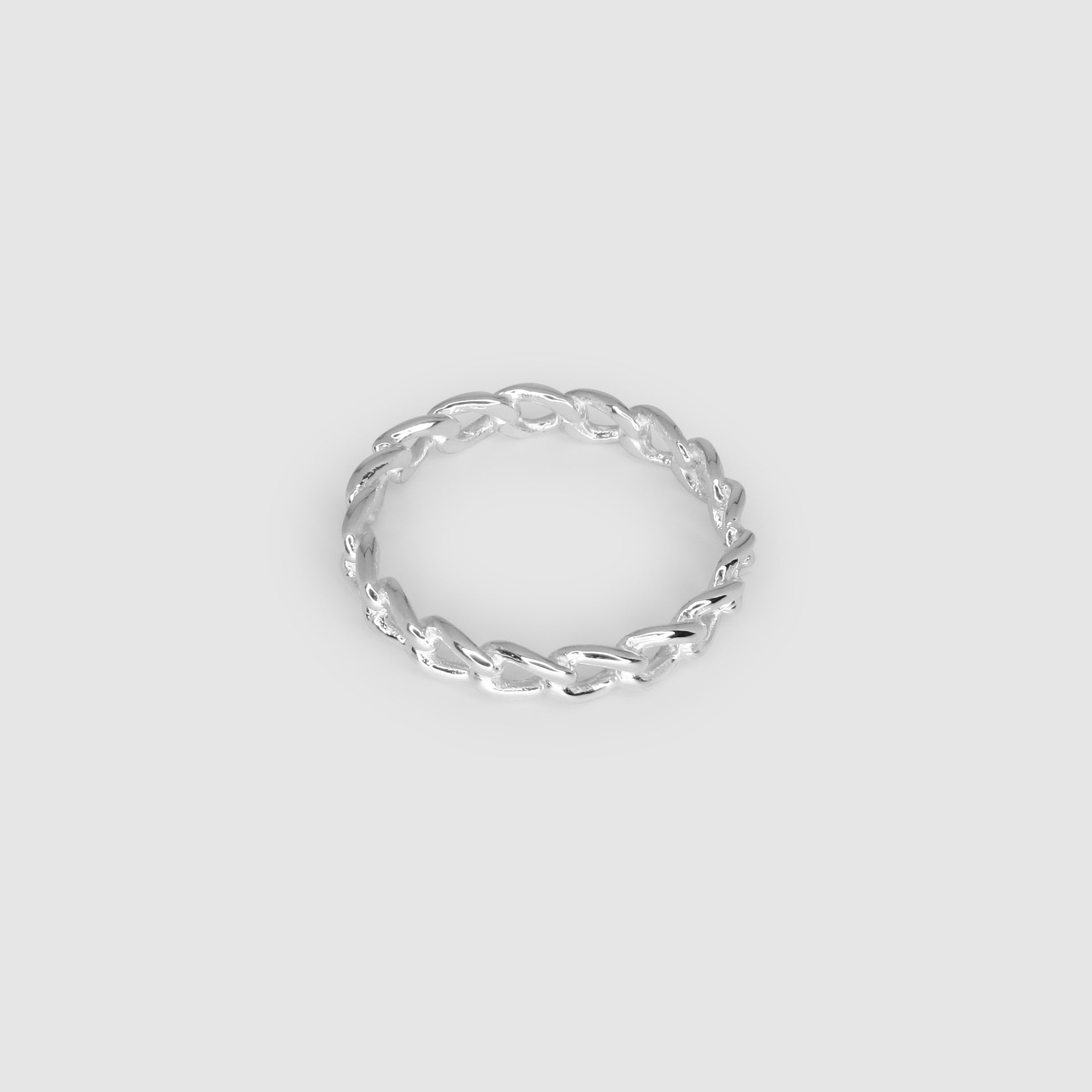 Silver Chain Link Ring