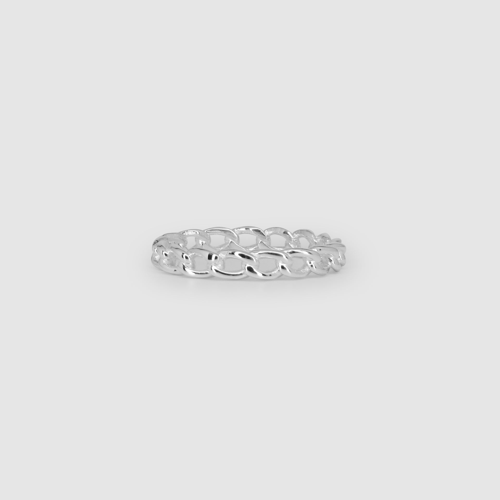 Silver Chain Link Ring