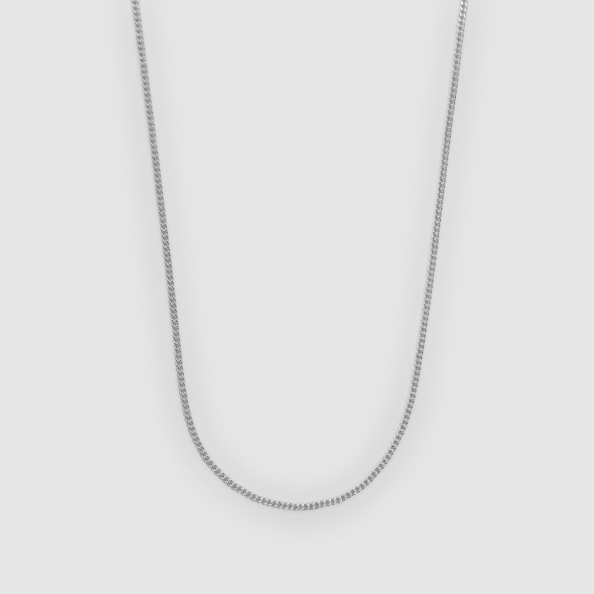 Silver Classic Curb Chain 2mm