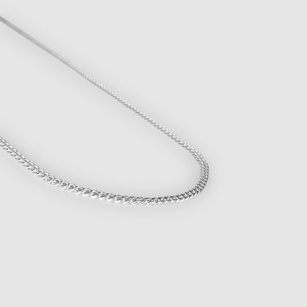 Silver Classic Curb Chain 2.4mm