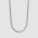 Silver Classic Curb Chain 3.7mm
