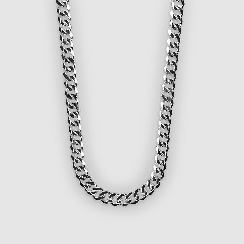 Silver Curb Chain 7.5mm