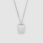 Silver Dog Tag Pendant