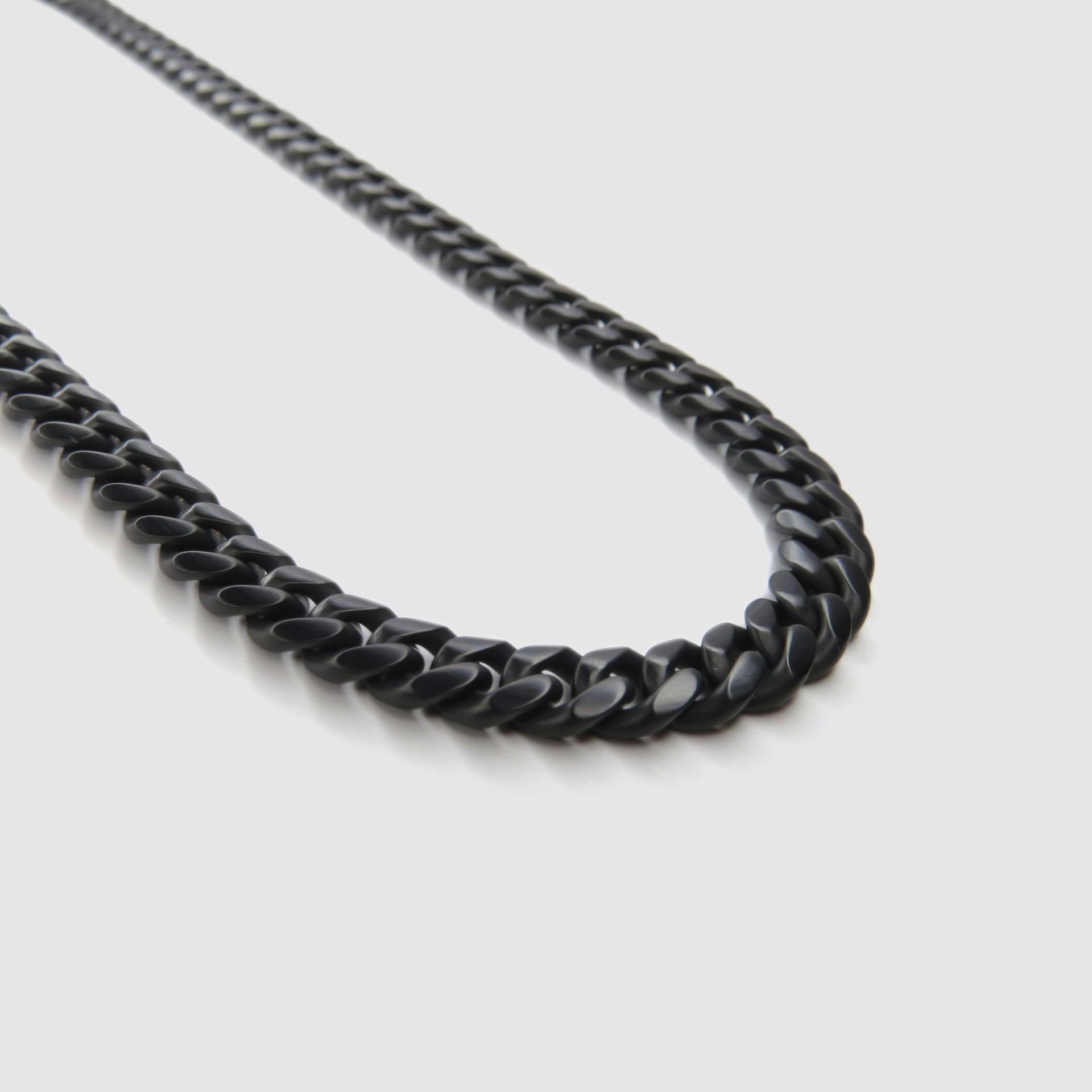 Black Brushed Curb Chain