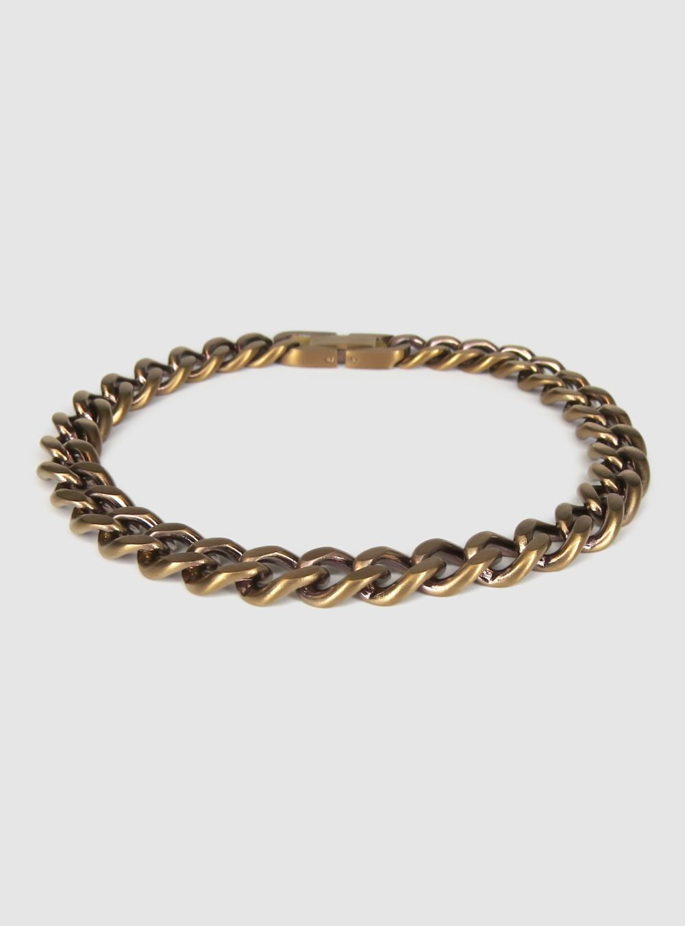Coffee Plated Spiga Link Bracelet