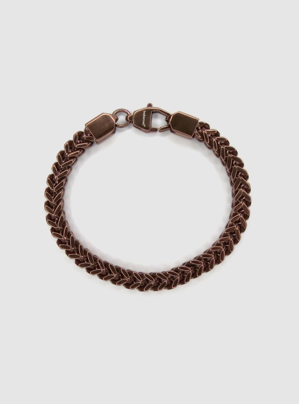 Coffee Plated Box Chevron Bracelet