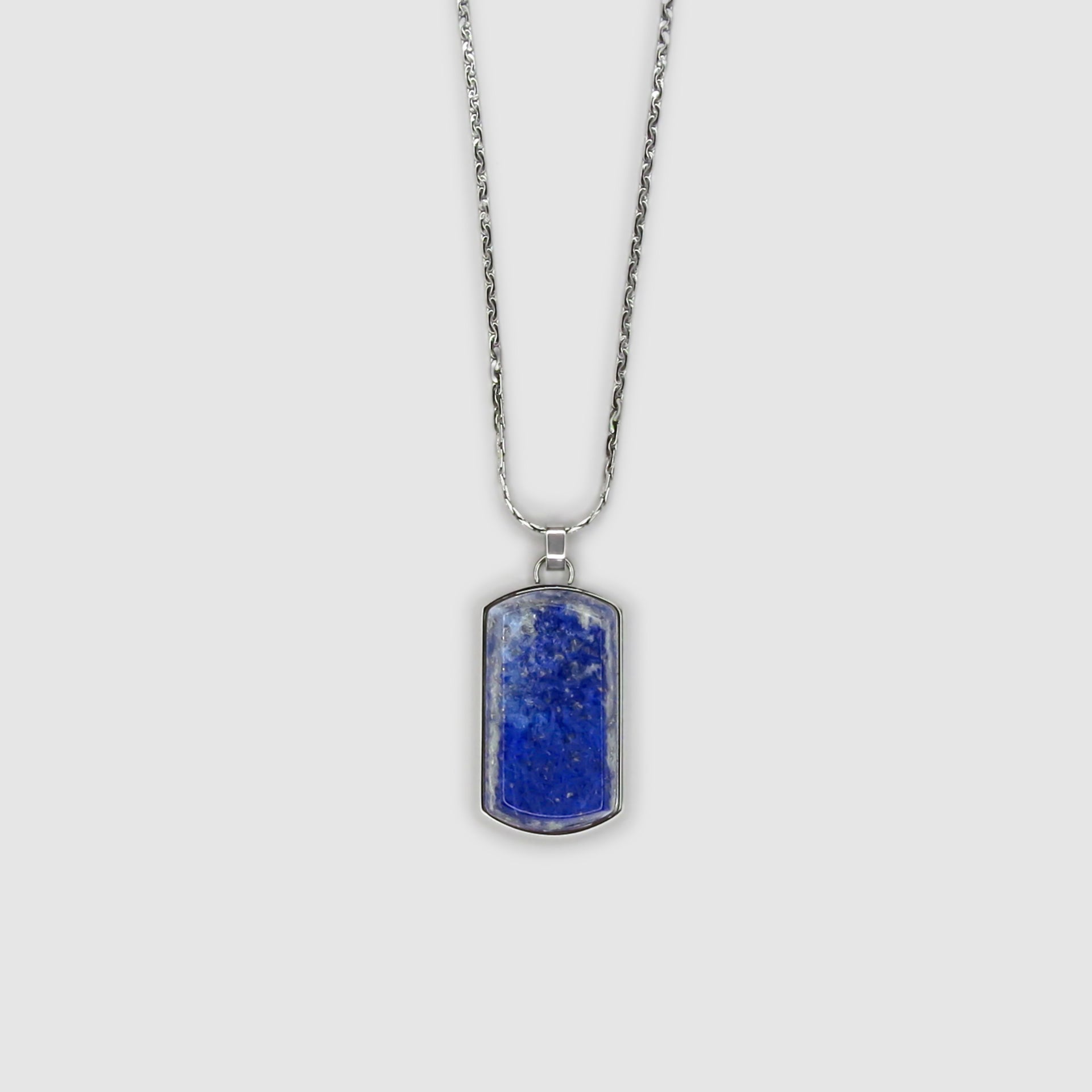 Lapis Dog Tag Pendant