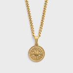Gold Compass Pendant