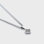 Silver Black Clover Pendant