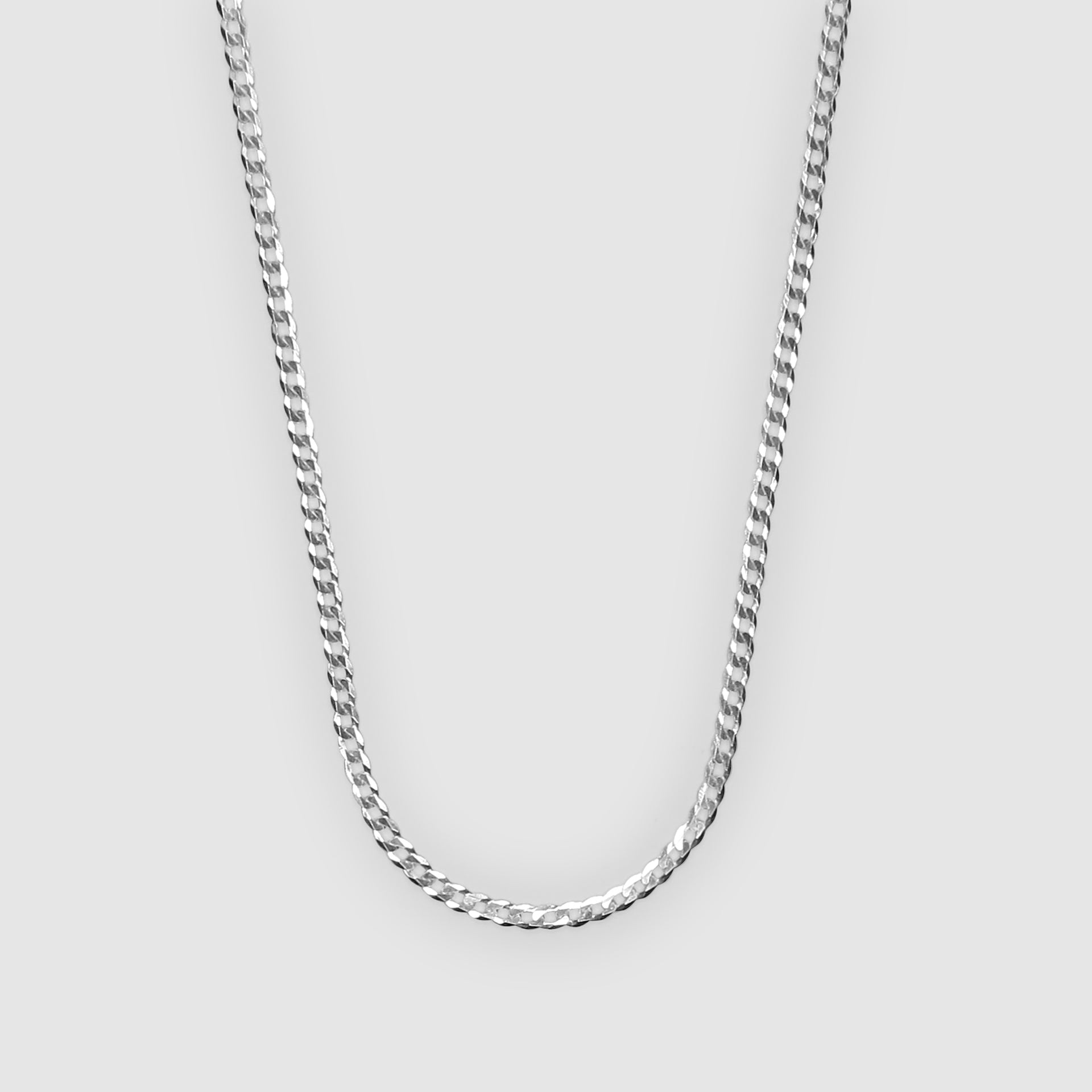 Silver Curb Chain 3mm