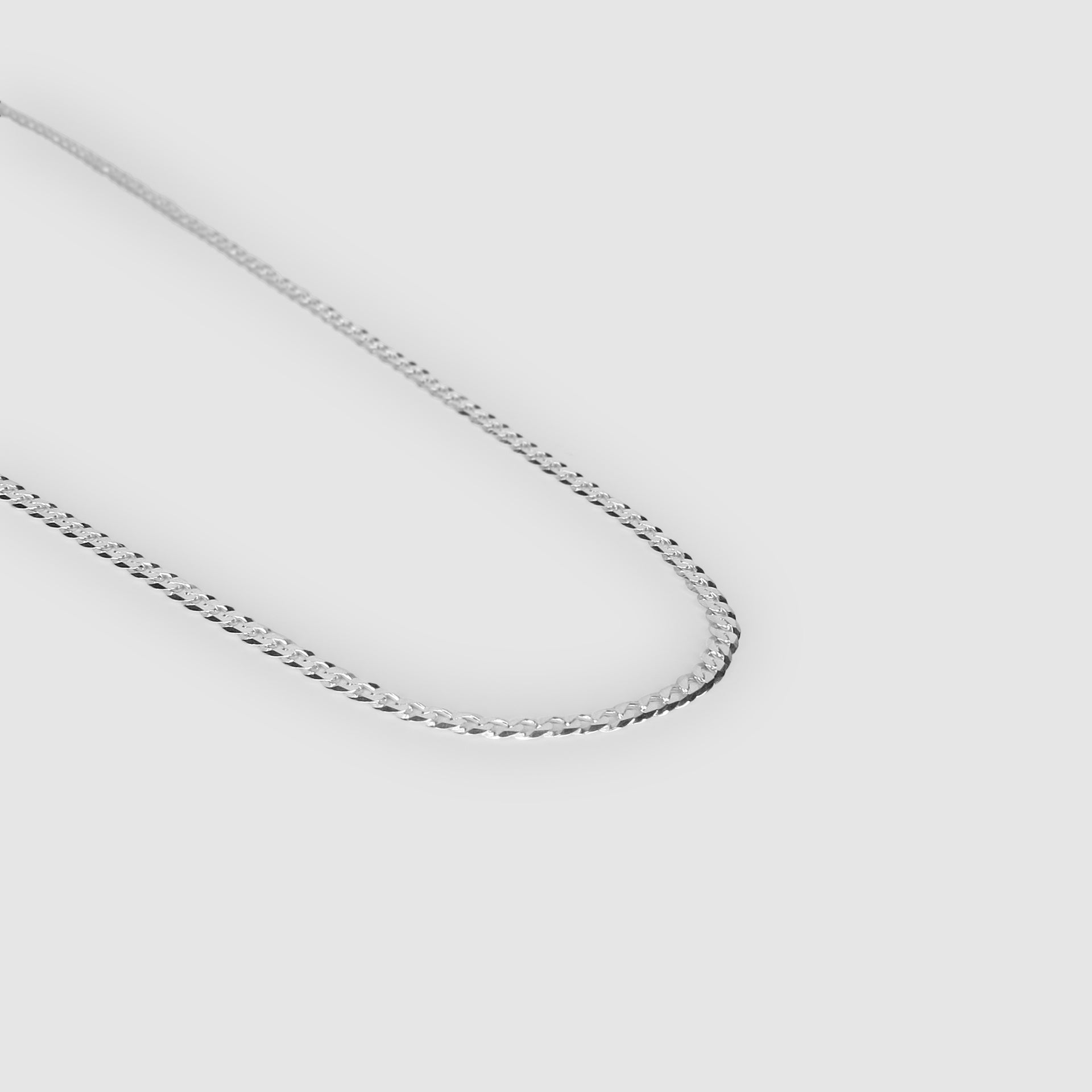 Silver Curb Chain 3mm