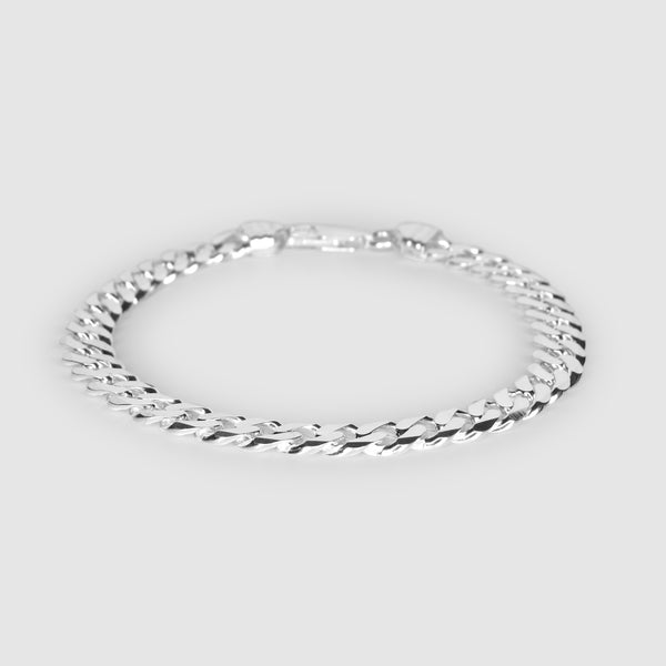 Silver Curb Bracelet 7.5mm