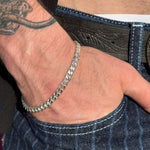 Silver Curb Bracelet 7.5mm