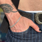 Silver Curb Bracelet 7.5mm