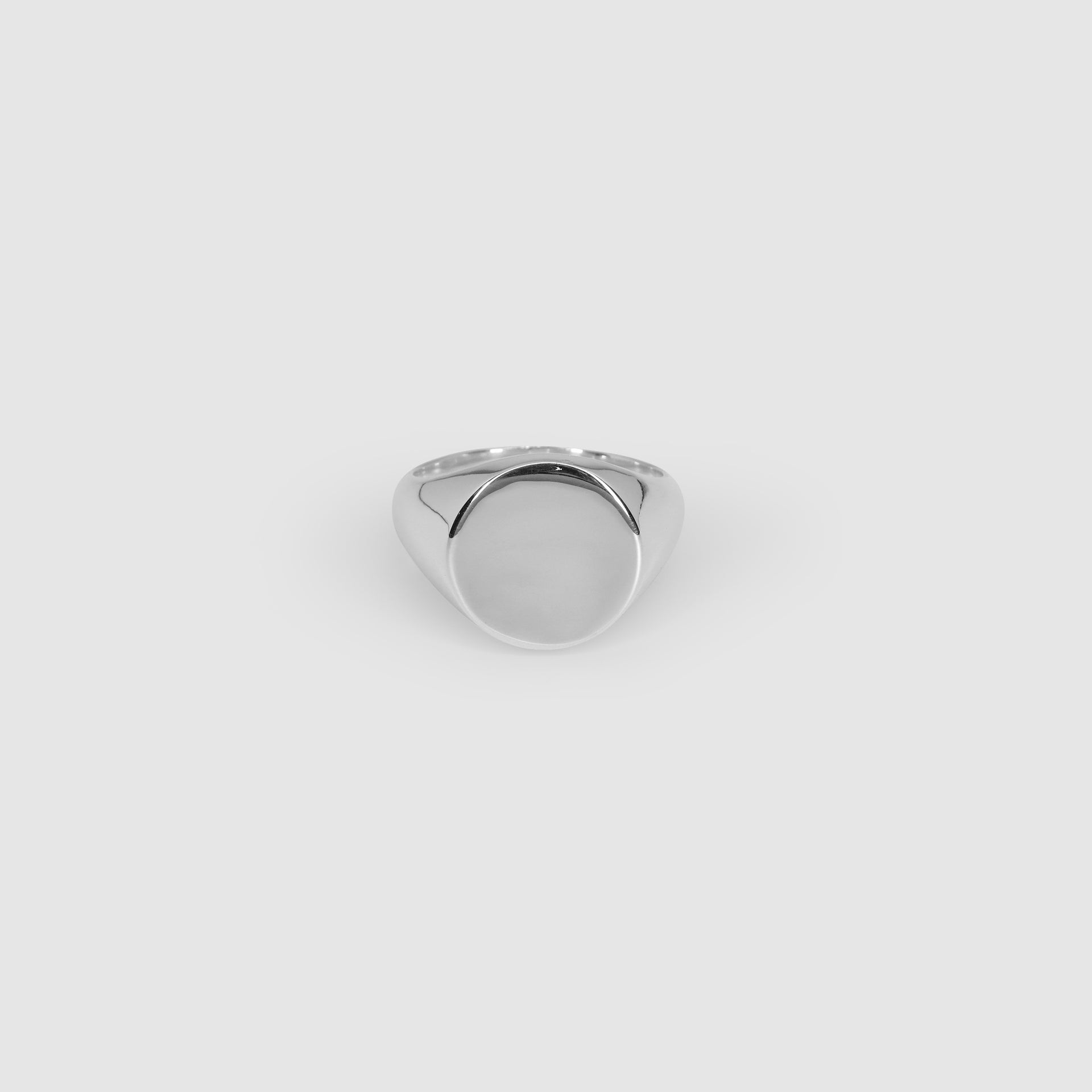 Silver Oval Signet Ring