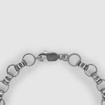 Silver Patterned Belcher Bracelet