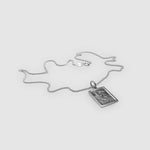 Silver Rectangular St Christopher Pendant