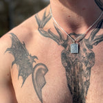 Silver Rectangular St Christopher Pendant