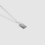 Silver Rectangular St Christopher Pendant